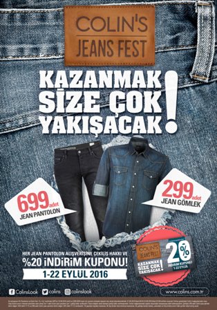 COLIN’S JEANS FEST ile JEAN YAĞMURU BAŞLADI!